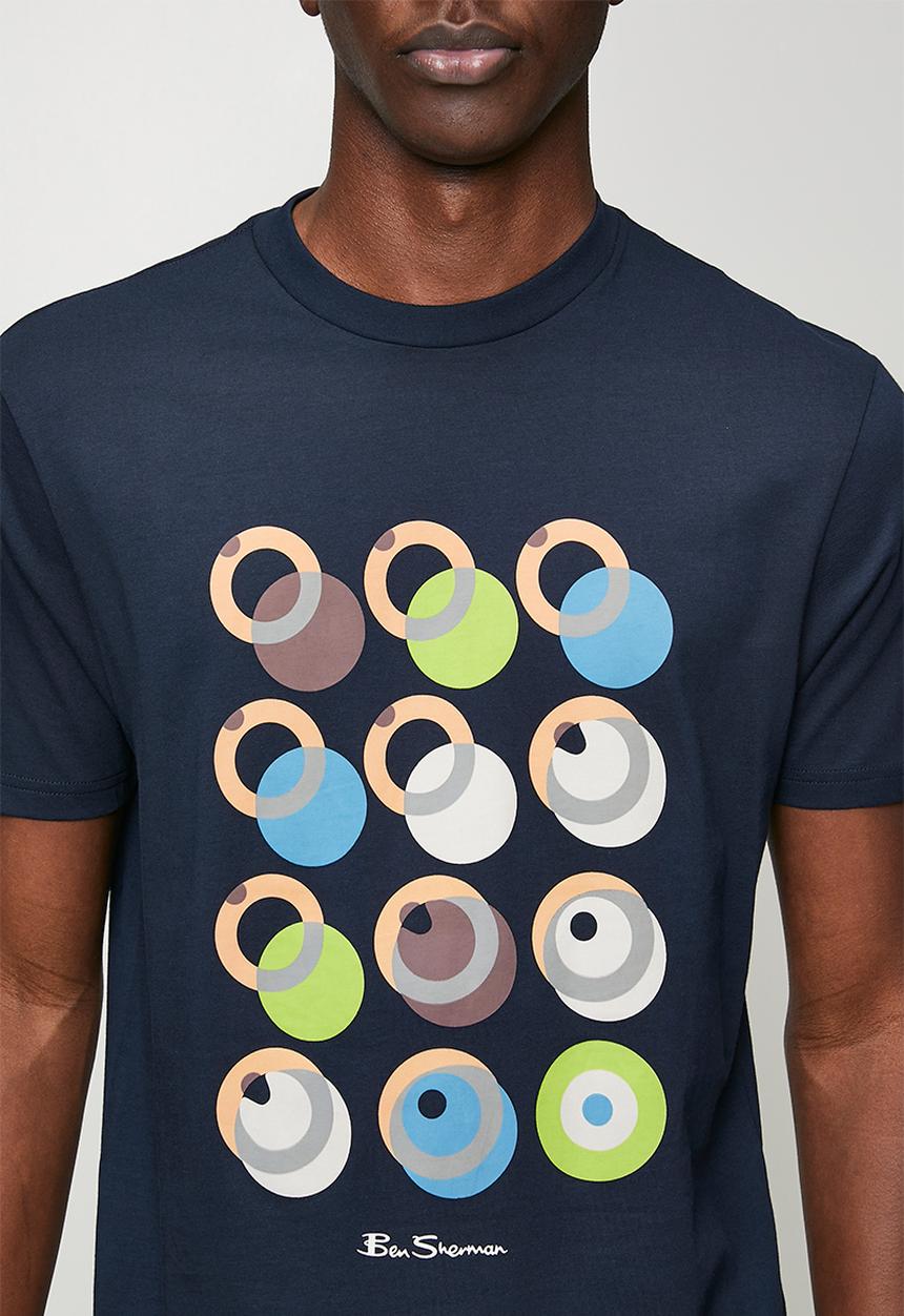 Ben Sherman - Target Shadow Tee Shirt - Navy