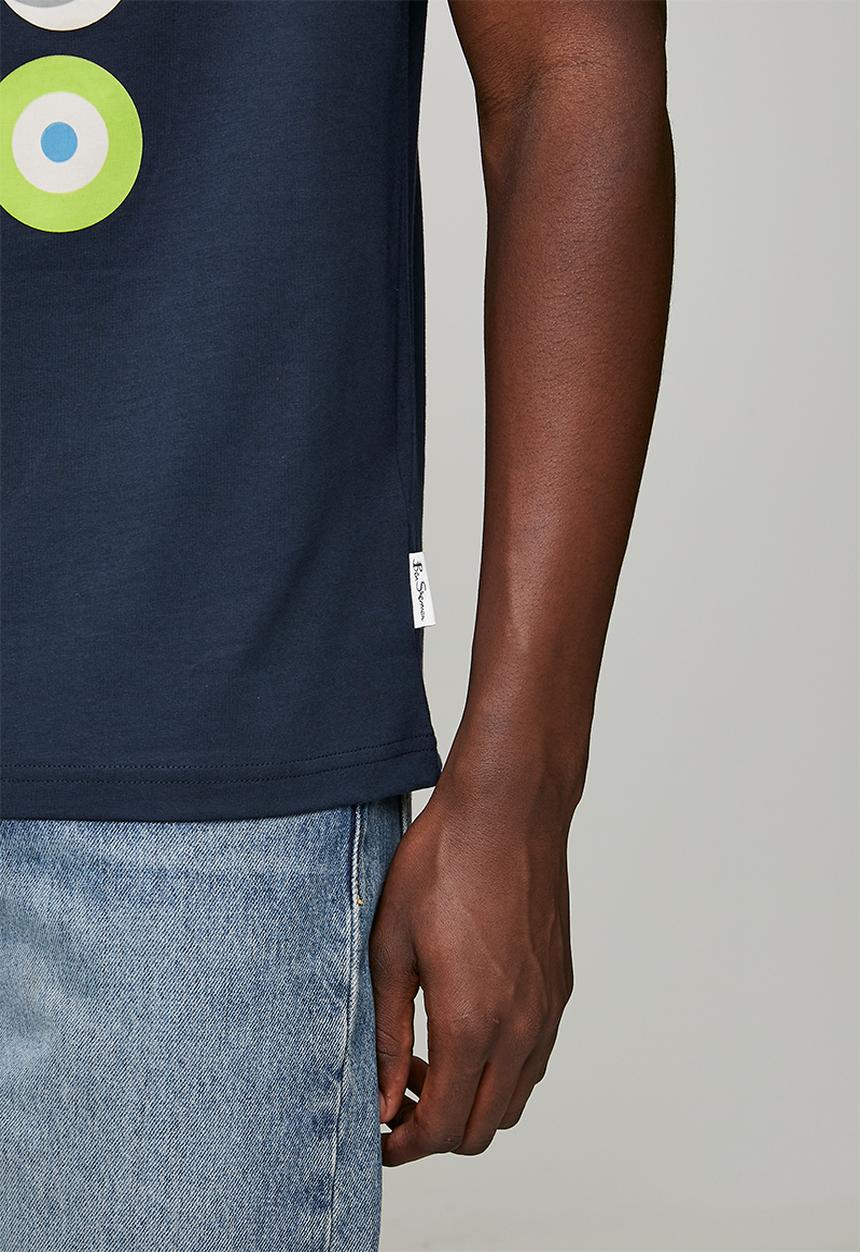 Ben Sherman - Target Shadow Tee Shirt - Navy