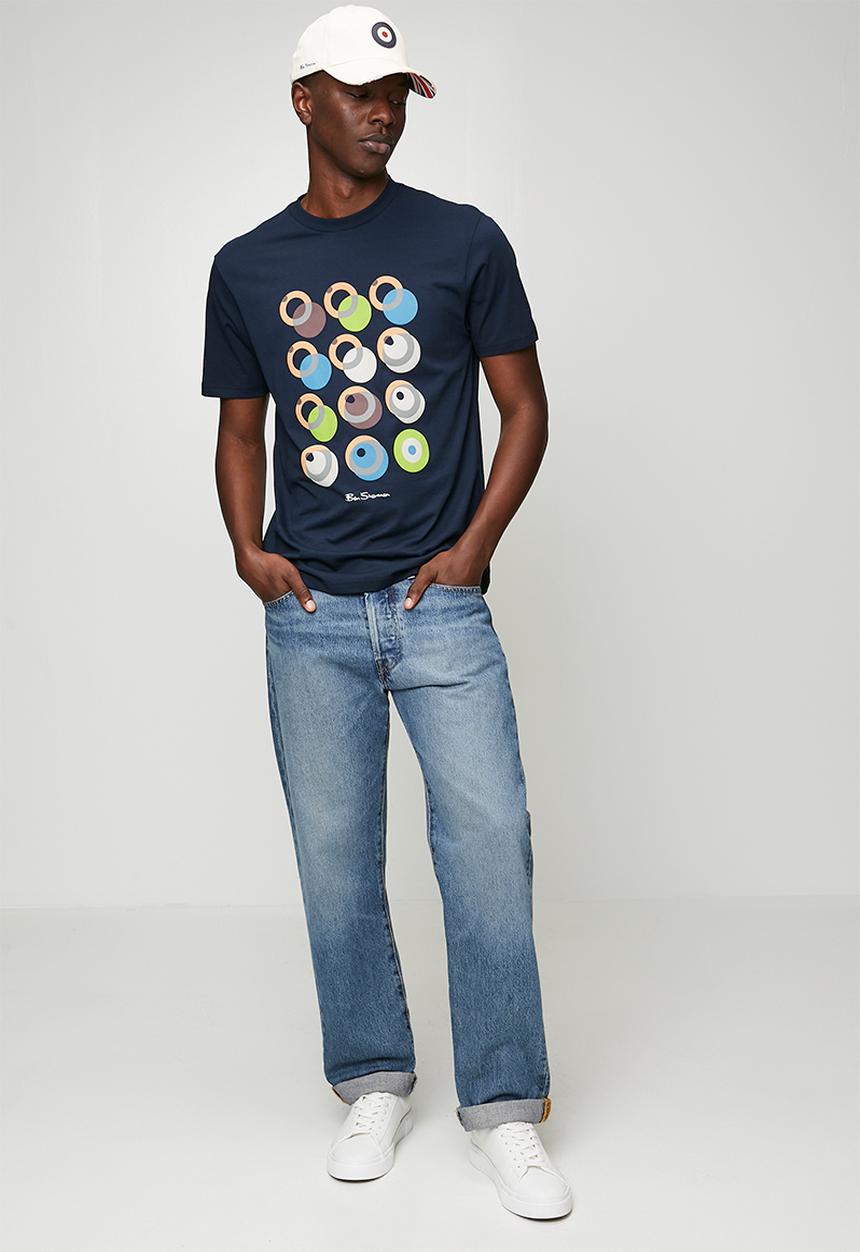 Ben Sherman - Target Shadow Tee Shirt - Navy
