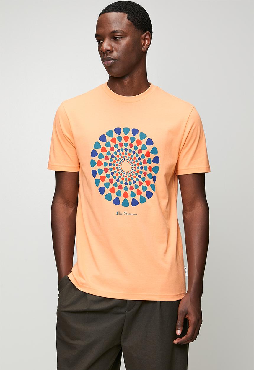 Ben Sherman - Plectrum Target Tee Shirt - Coral Sand