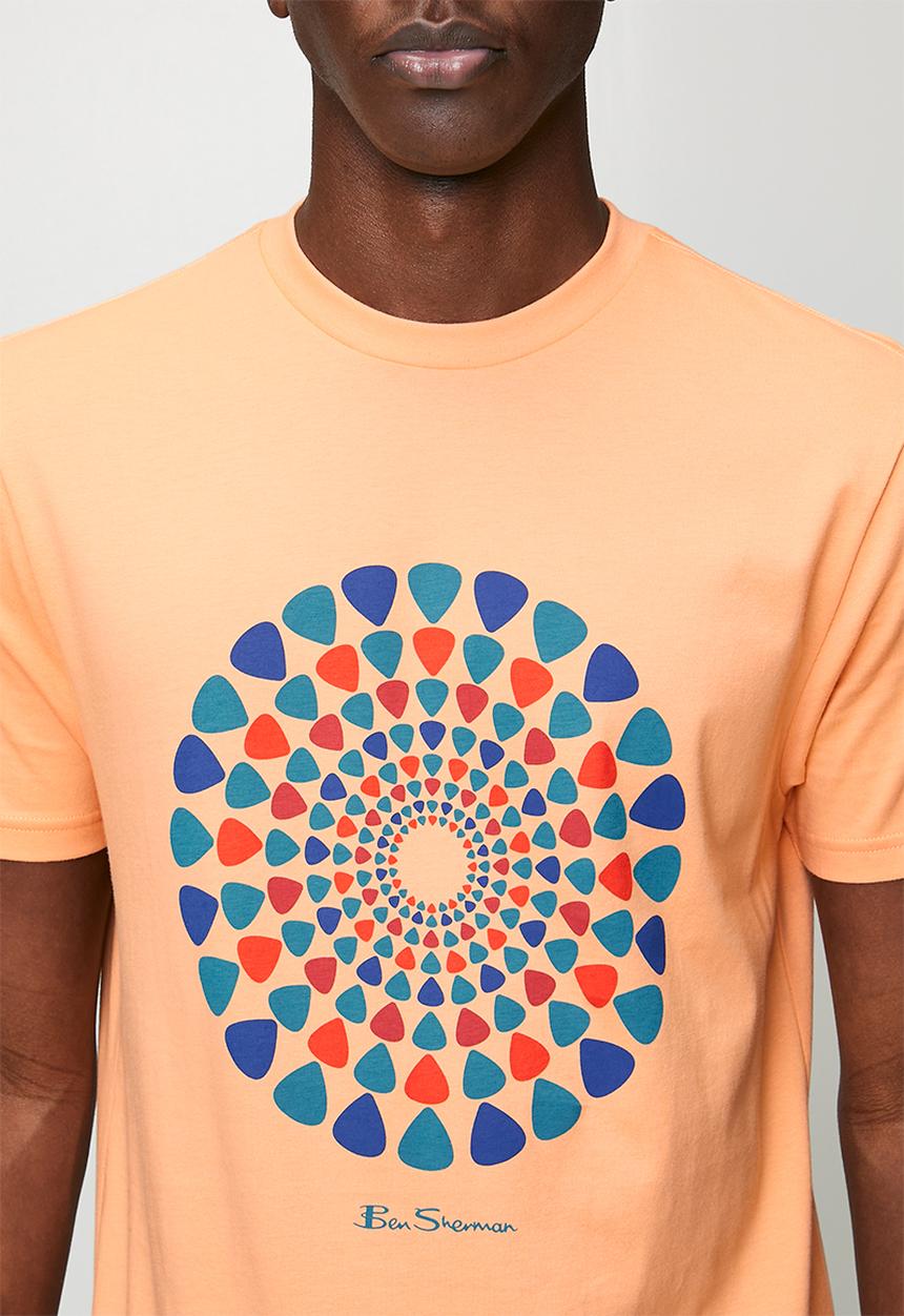 Ben Sherman - Plectrum Target Tee Shirt - Coral Sand