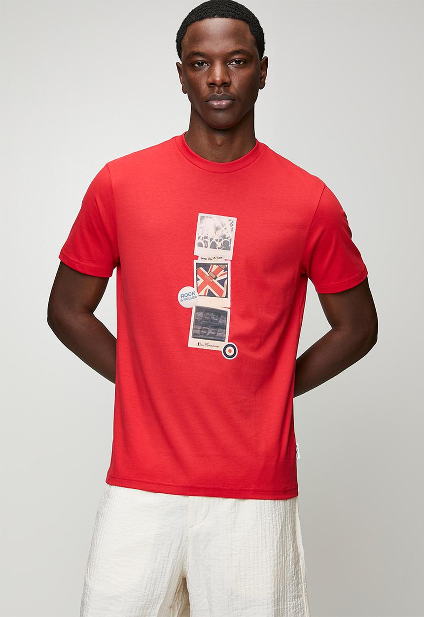 Ben Sherman - Brit Pop Throwback Tee Shirt - Red