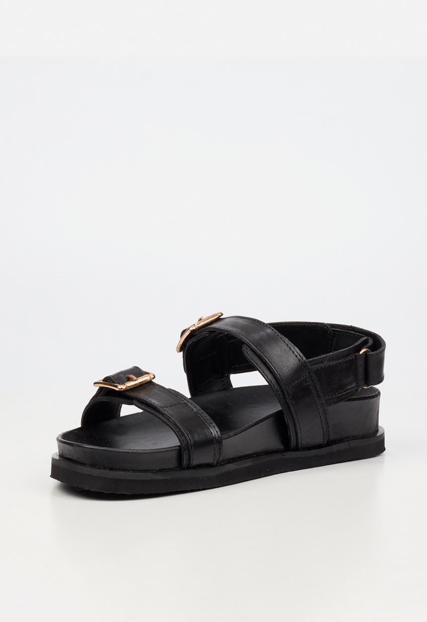 Nicci Tyler - Mariella 1 Leather Slingback Sandal - Black