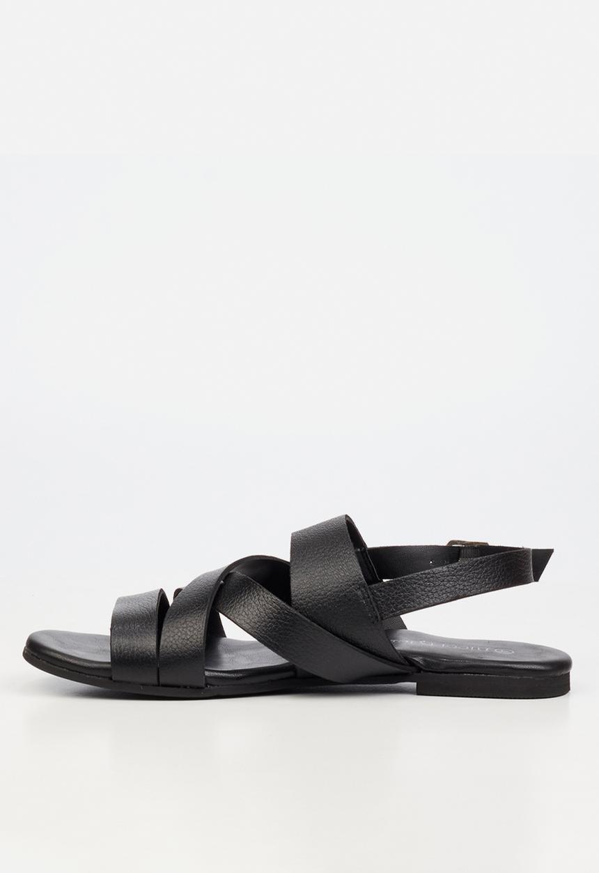 Nicci Tyler - Perla 1 Leather Slingback Sandal - Black