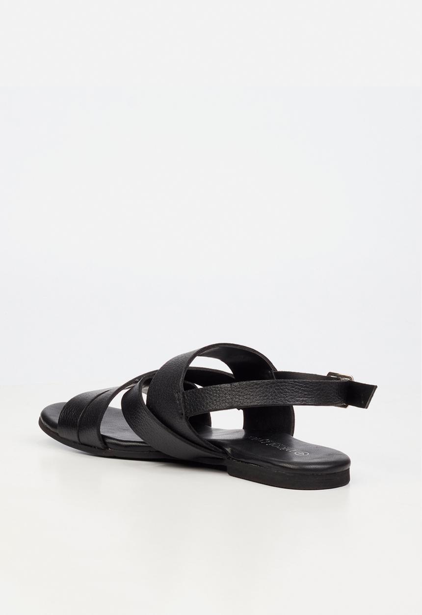 Nicci Tyler - Perla 1 Leather Slingback Sandal - Black