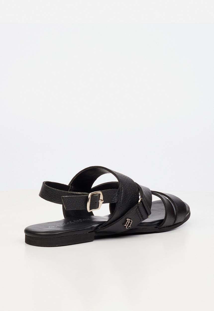 Nicci Tyler - Perla 1 Leather Slingback Sandal - Black