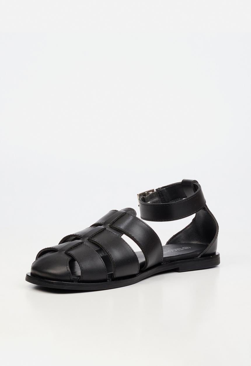 Nicci Tyler - Silvia 1 Leather Fisherman - Black