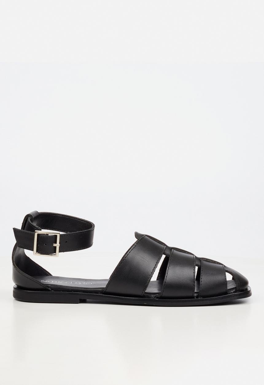 Nicci Tyler - Silvia 1 Leather Fisherman - Black