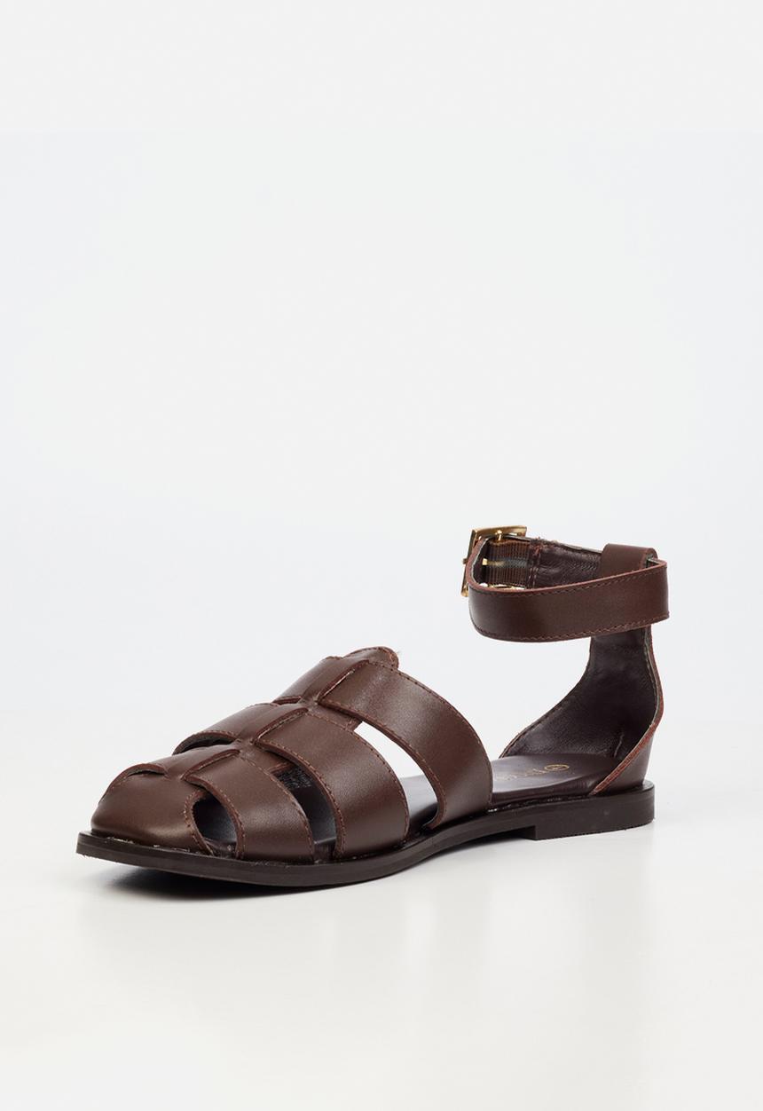 Nicci Tyler - Silvia 1 Leather Fisherman - Chocolate