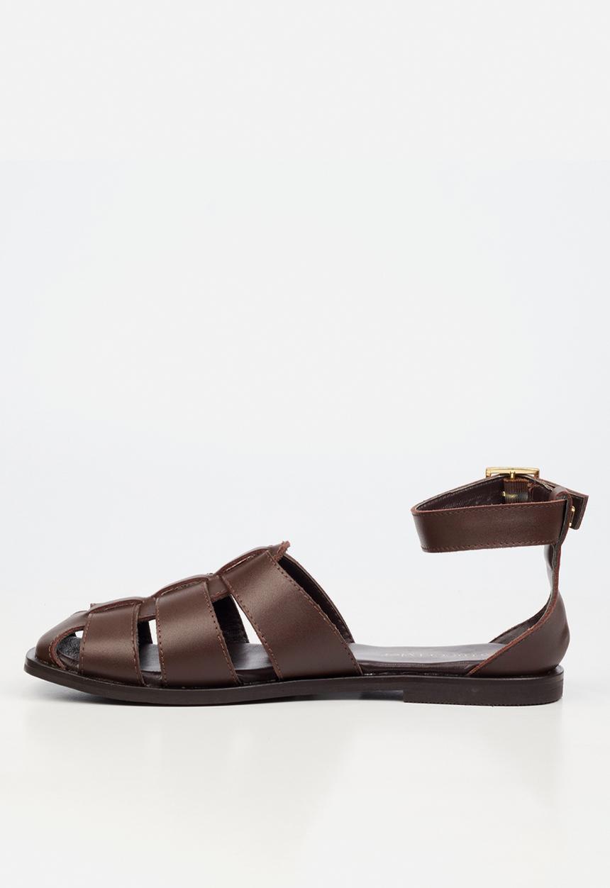 Nicci Tyler - Silvia 1 Leather Fisherman - Chocolate
