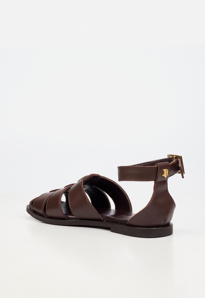 Nicci Tyler - Silvia 1 Leather Fisherman - Chocolate