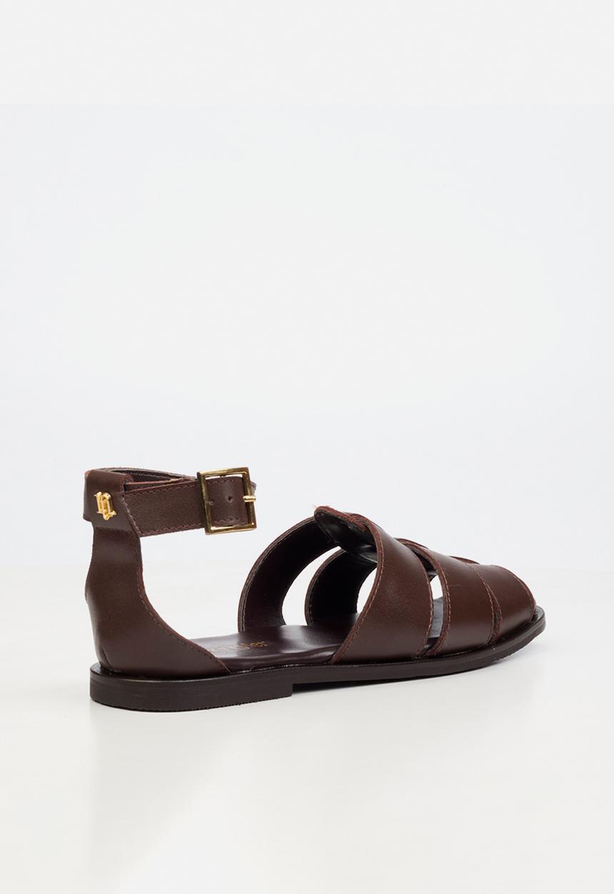 Nicci Tyler - Silvia 1 Leather Fisherman - Chocolate