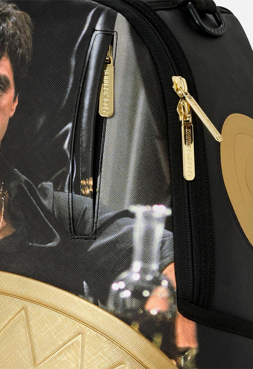 Sprayground - Scarface Gold Embossed Backpack - Black Multi