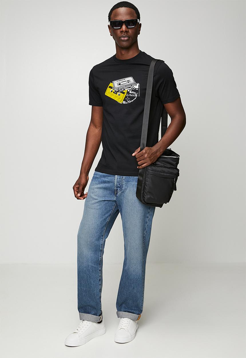 Ben Sherman - Cassette Stack Tee Shirt - Black