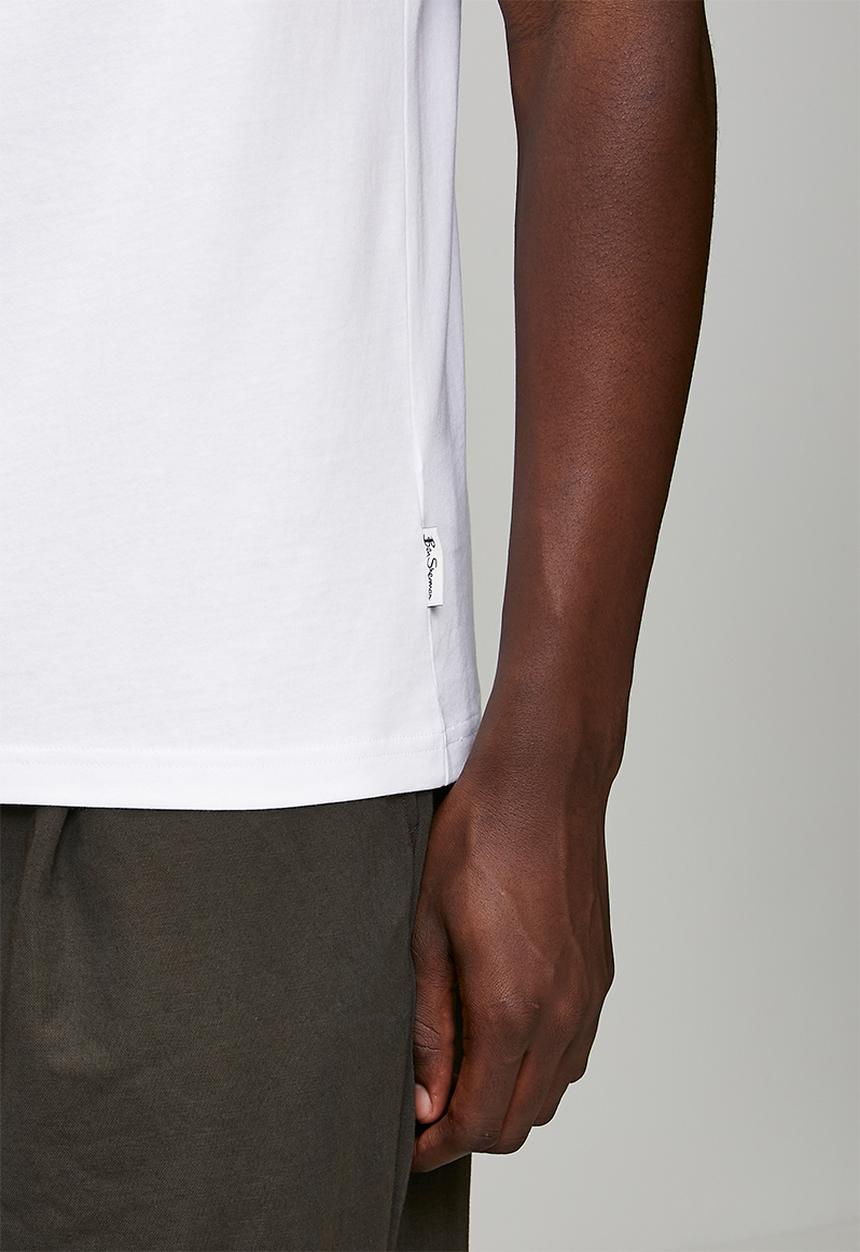 Ben Sherman - Cassette Stack Tee Shirt - White