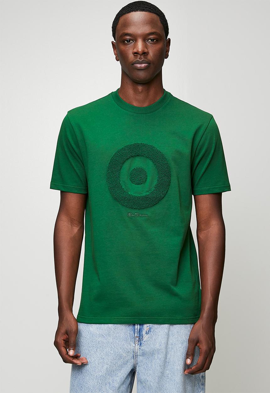 Ben Sherman - Target Towelling Tee Shirt 260Gsm - Forest Green