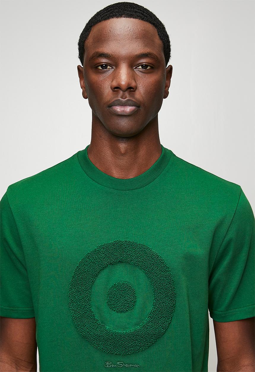 Ben Sherman - Target Towelling Tee Shirt 260Gsm - Forest Green