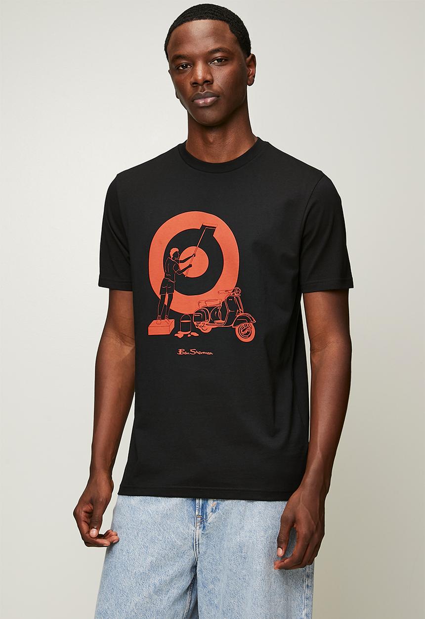 Ben Sherman - Rascal Target Tee Shirt - Black