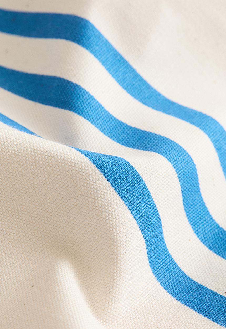 H&M - Outdoor cushion cover - blue/striped