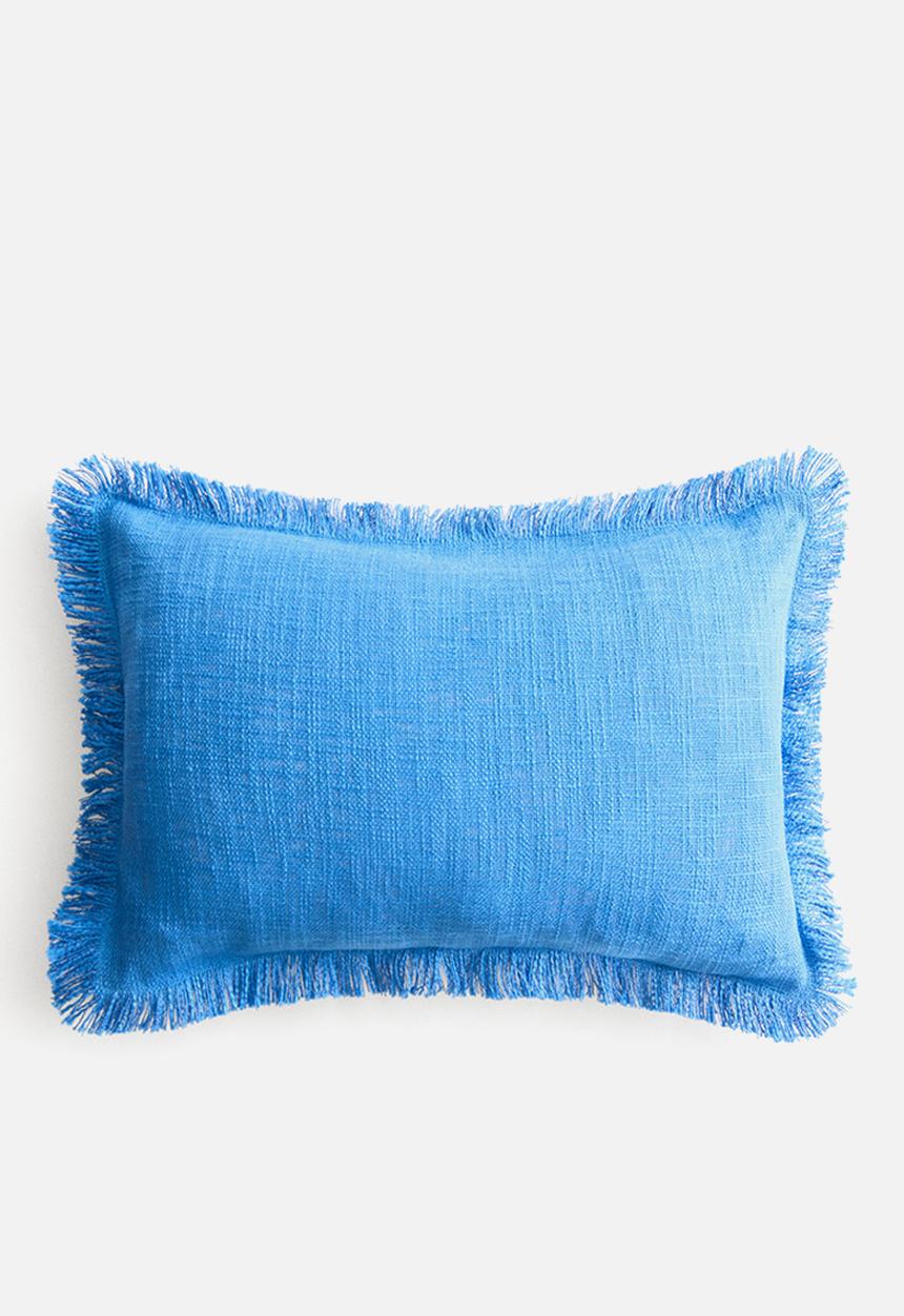 H&M - Slub weave cushion cover - bright blue