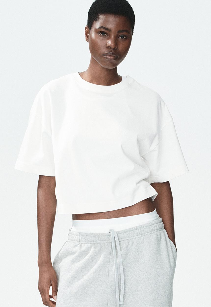 H&M - Boxy T-shirt - white