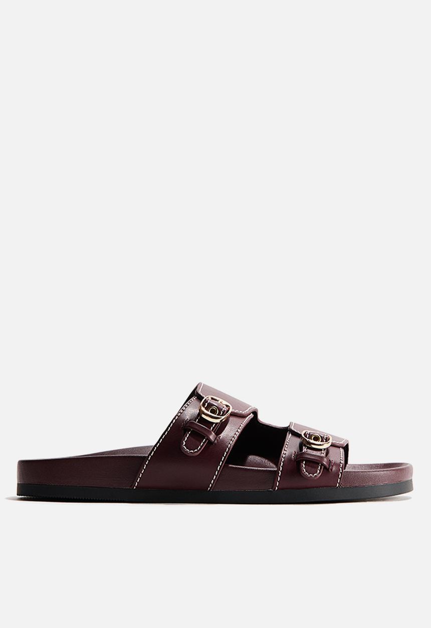 H&M - Sandals - burgundy