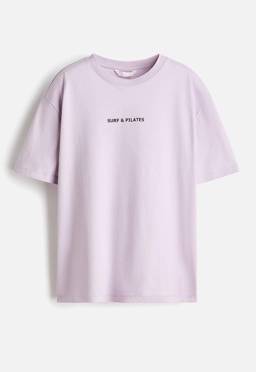H&M - Oversized t-shirt - light purple/surf