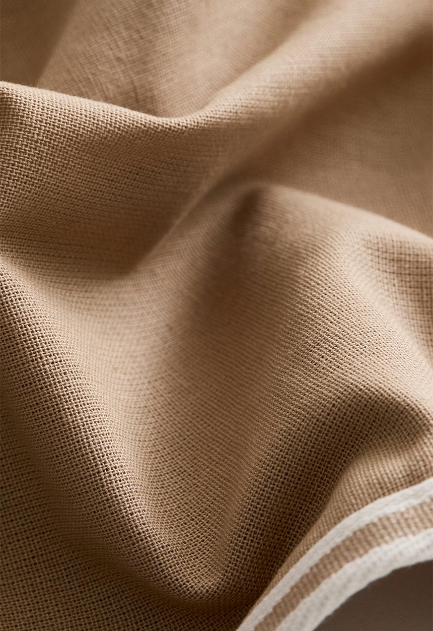 H&M - Cotton canvas cushion cover - beige