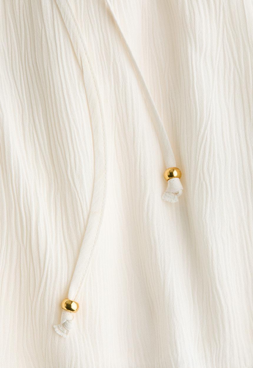 H&M - Viscose halterneck top - white