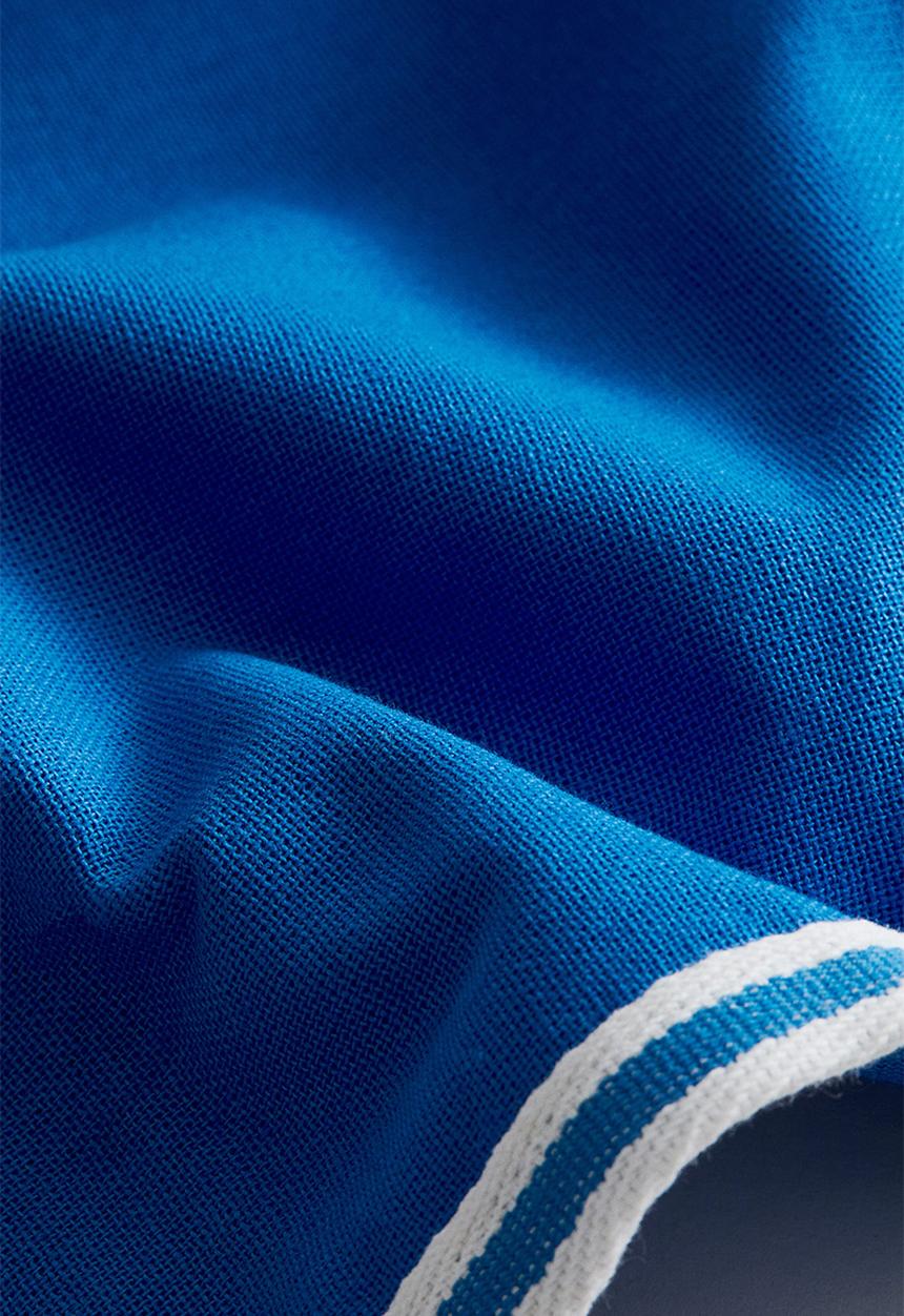 H&M - Cotton canvas cushion cover - bright blue