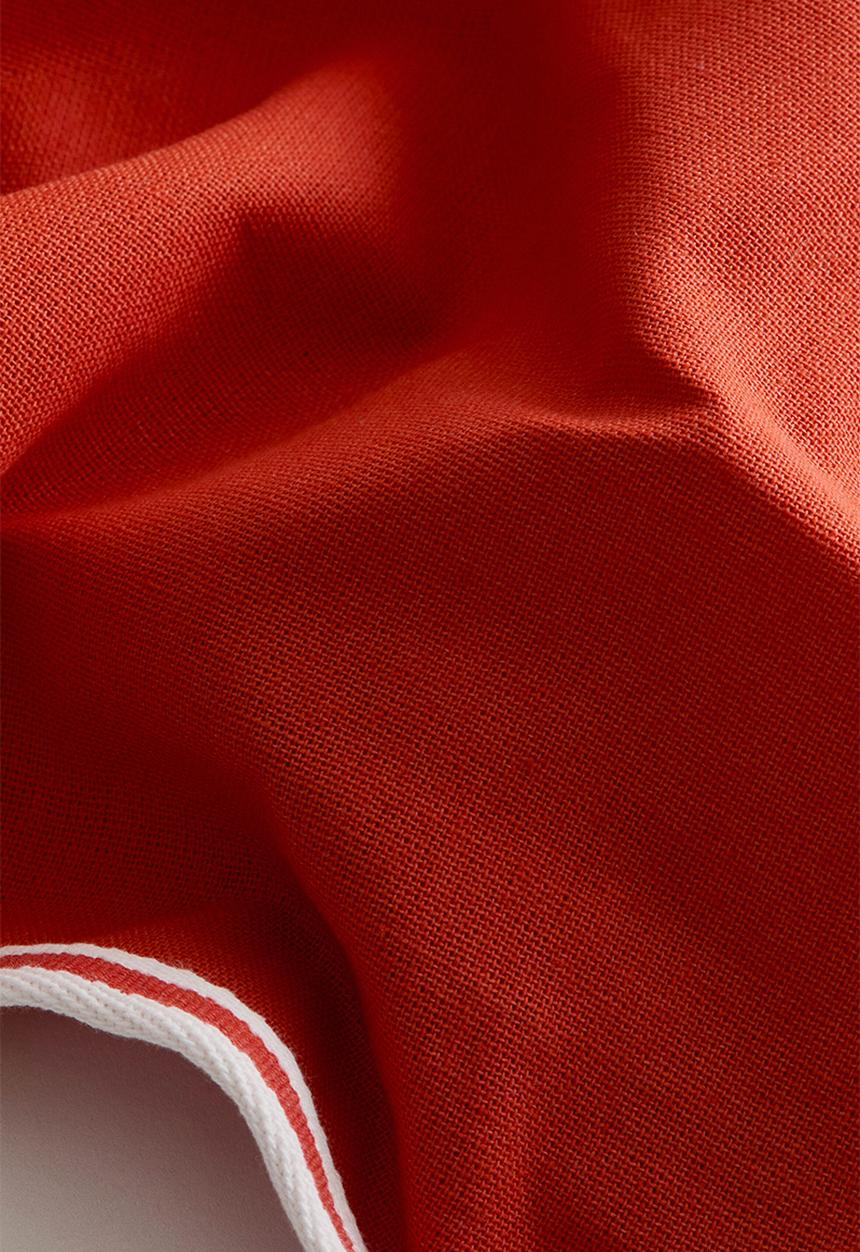 H&M - Cotton canvas cushion cover - bright red