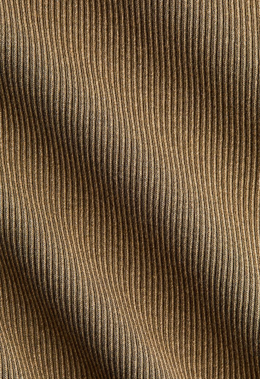 H&M - Rib-knit boat-neck top - khaki green