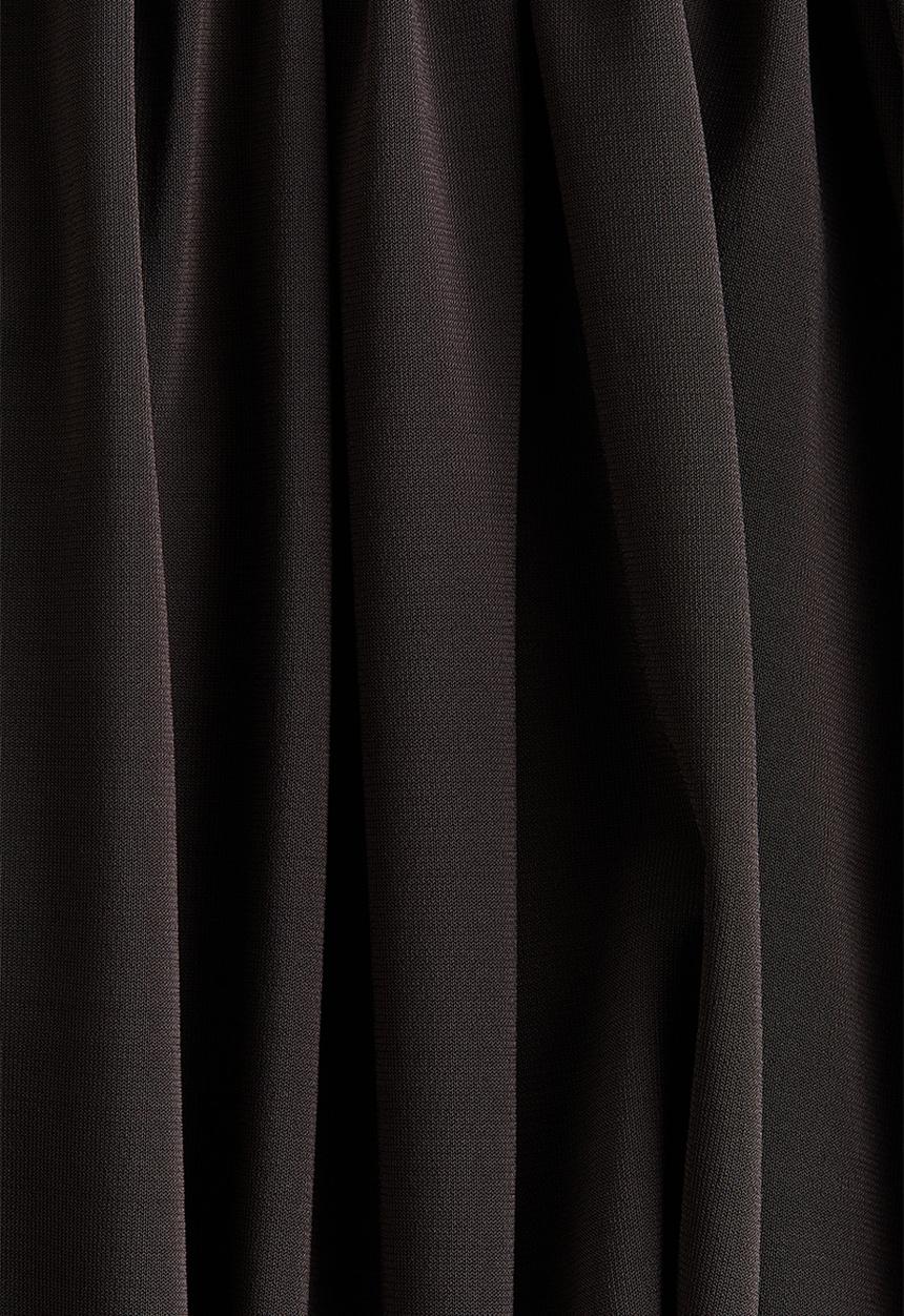 H&M - Draped drawstring-detail top - dark brown