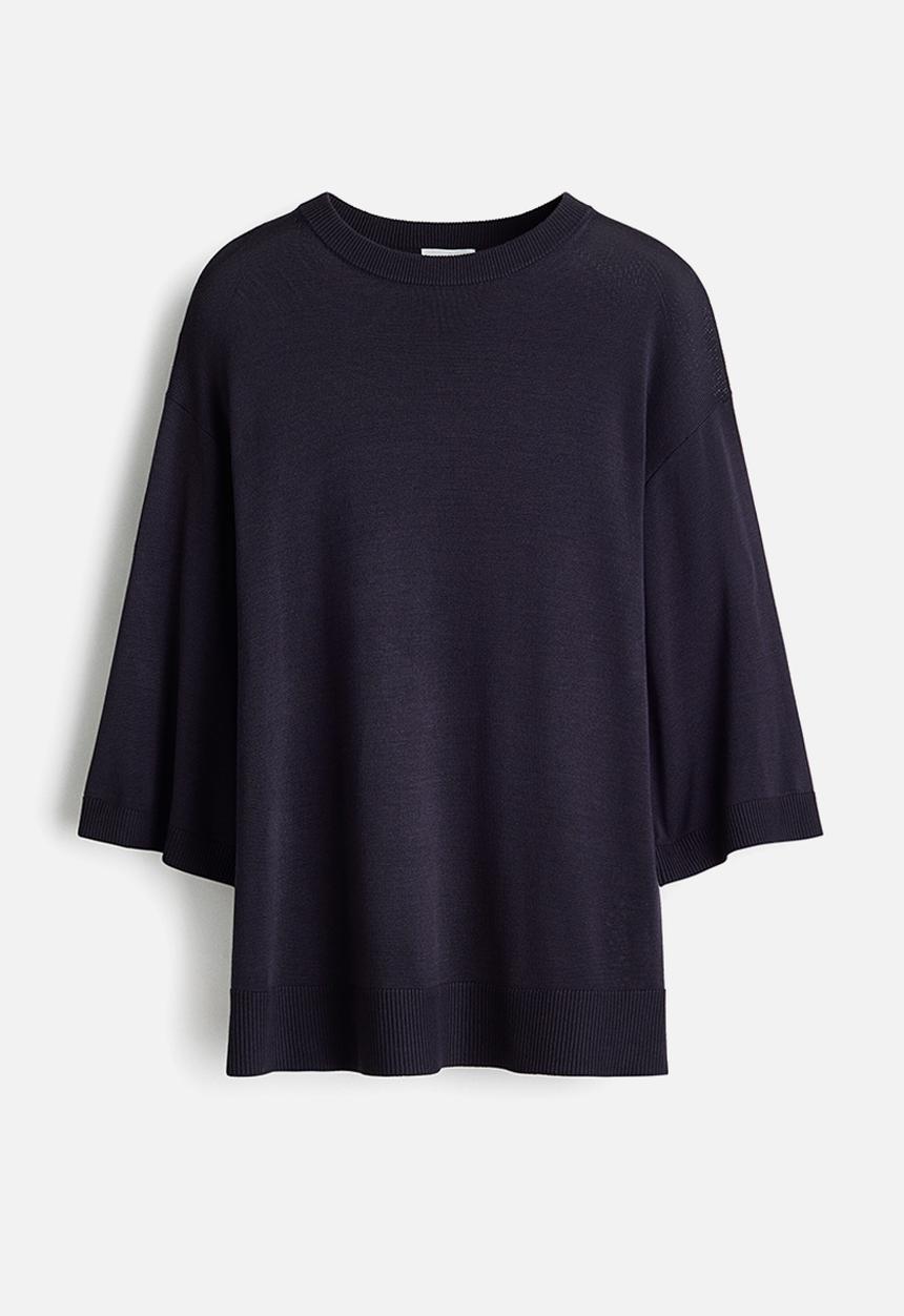 H&M - Fine-knit top - dark blue