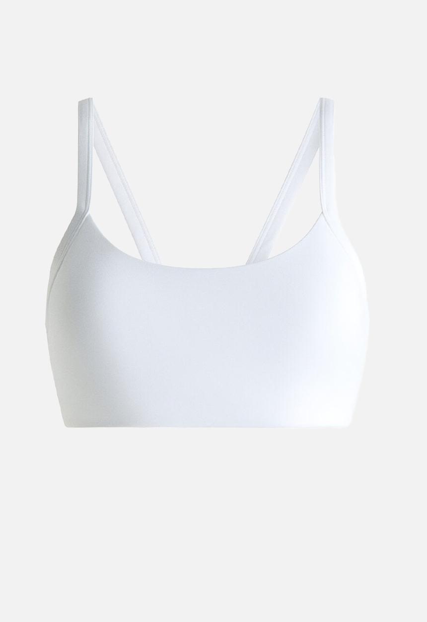 H&M - Medium support sports bra with softmove™ - white