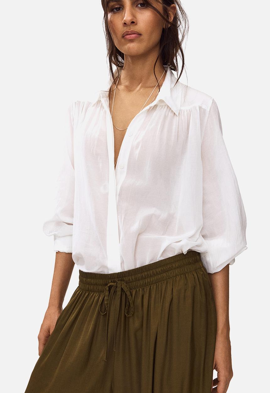 H&M - Balloon drawstring trousers - dark khaki green