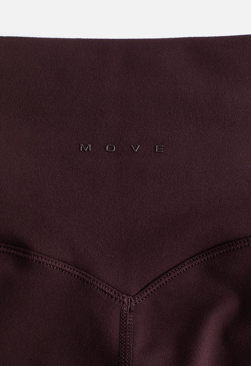 H&M - Flared yoga leggings with softmove™ - chocolate plum