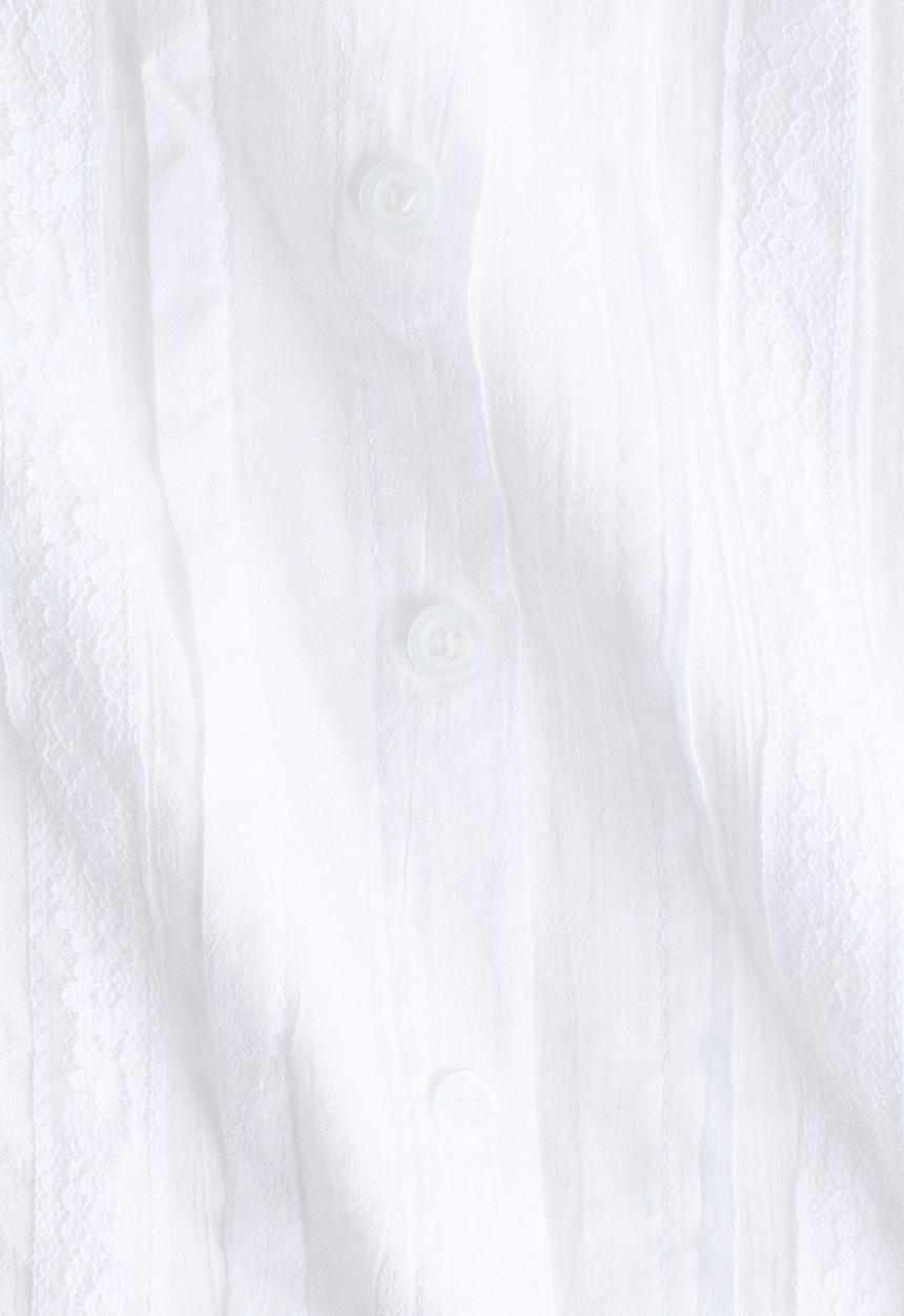 H&M - Pintucked blouse - white