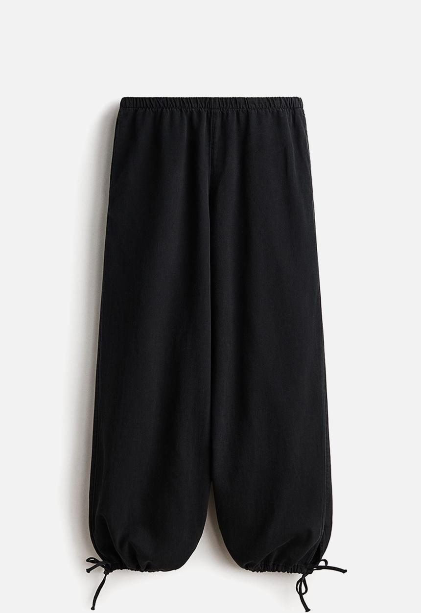 H&M - Balloon-leg denim trousers - black