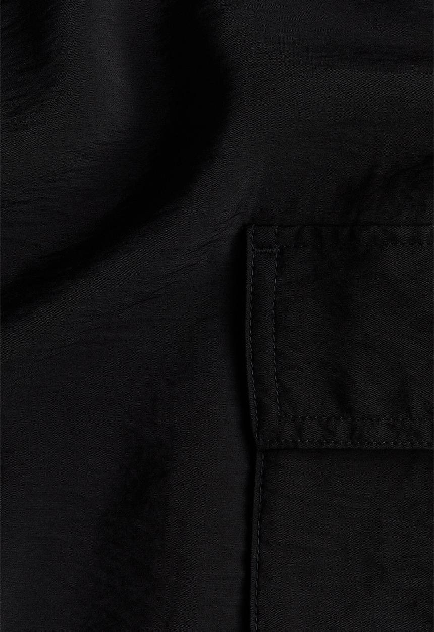 H&M - Wide cargo trousers - black