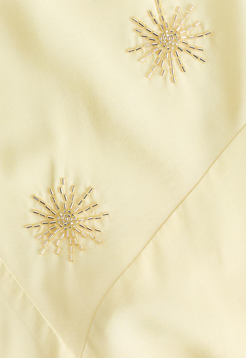 H&M - Embellished strappy dress - light yellow