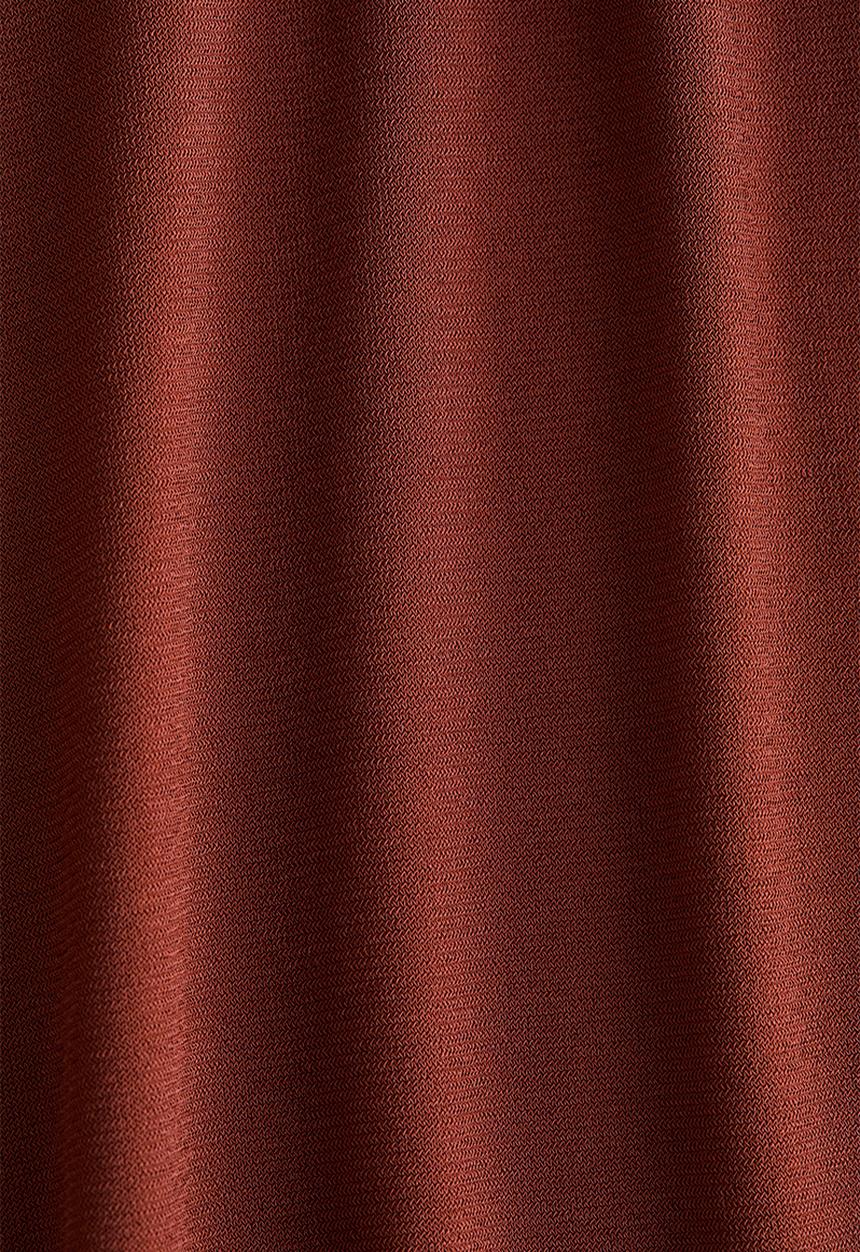 H&M - Draped fine-knit trousers - rust red