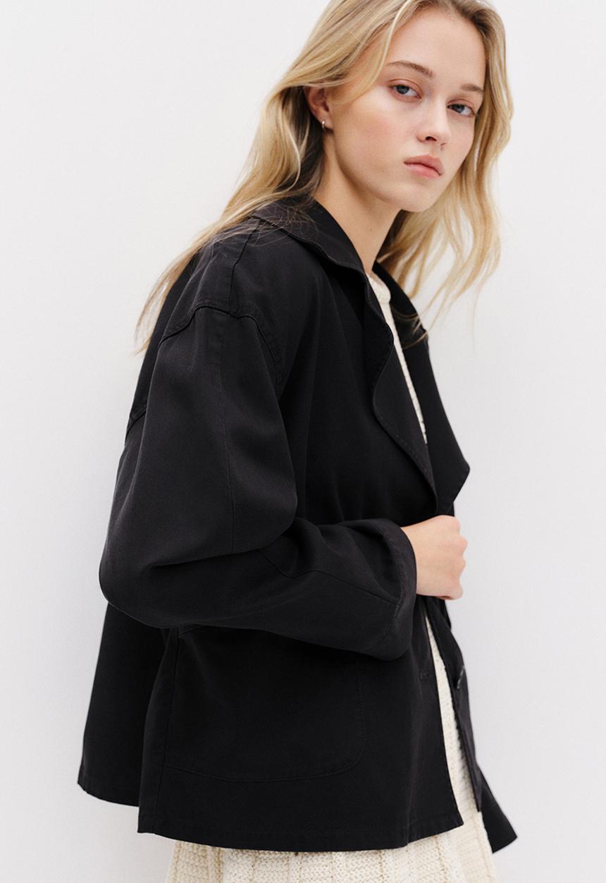 H&M - Twill jacket - charcoal grey