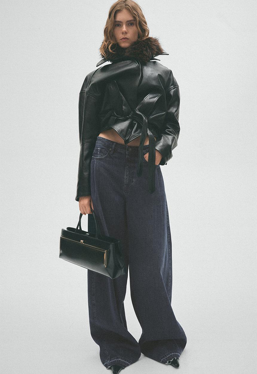 H&M - H&M Studio:  Wide-leg jeans - denim blue
