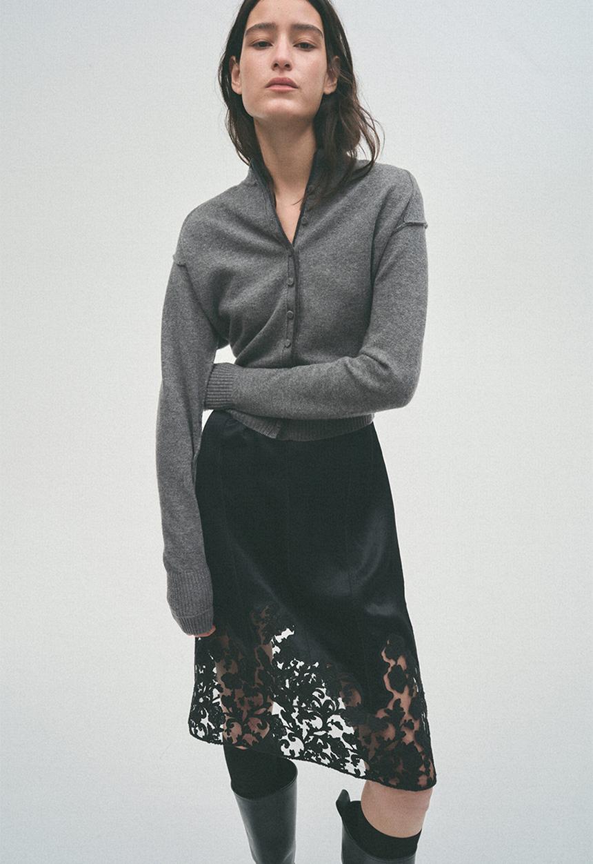 H&M - H&M Studio:  Merino wool cardigan - grey marl