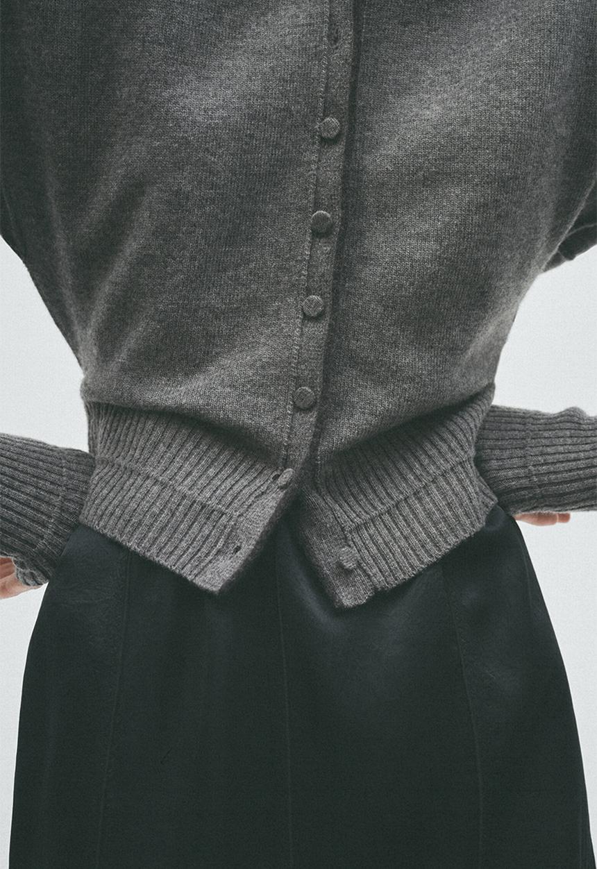H&M - H&M Studio:  Merino wool cardigan - grey marl