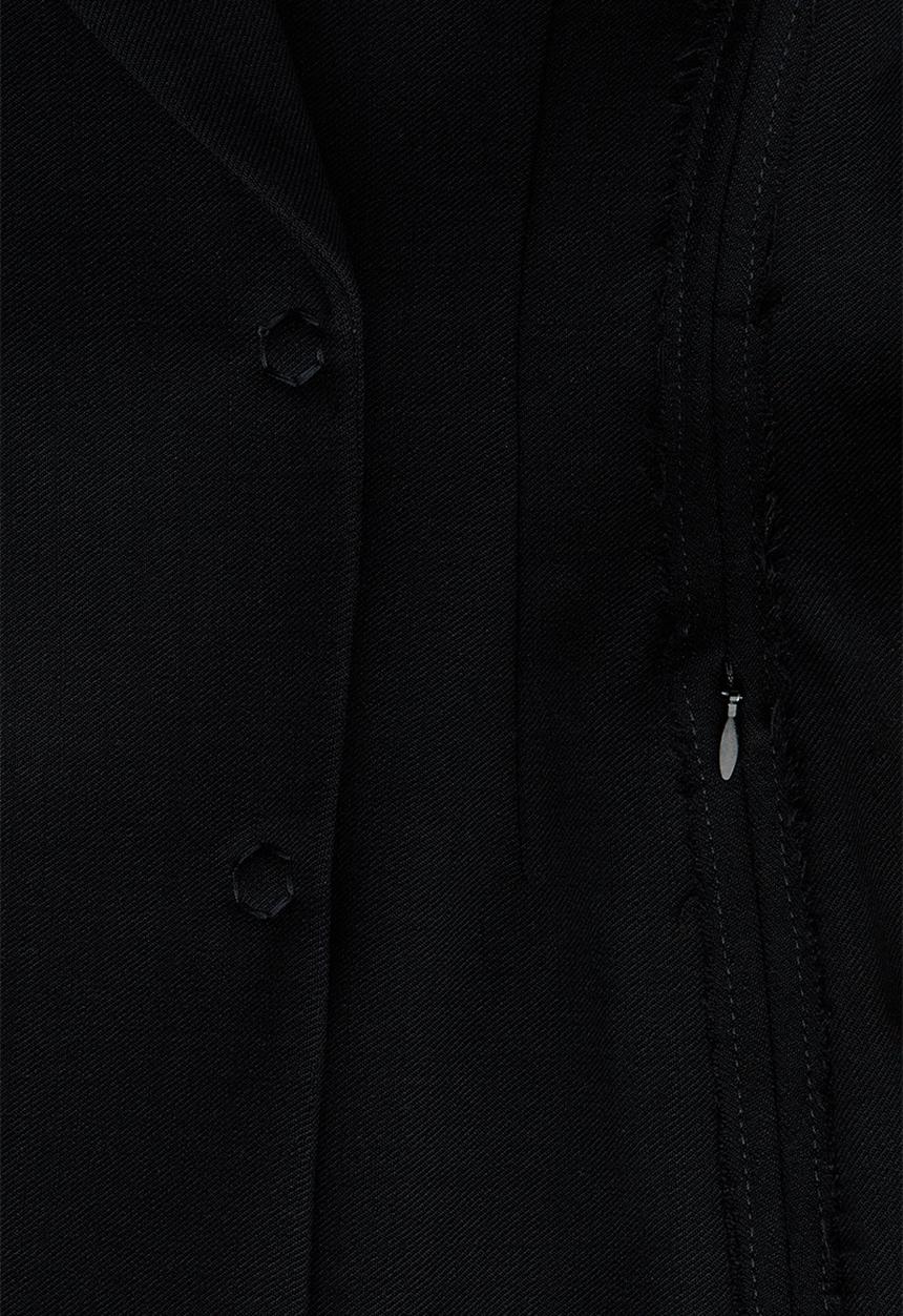 H&M - H&M Studio:  Double-breasted wool blazer - black