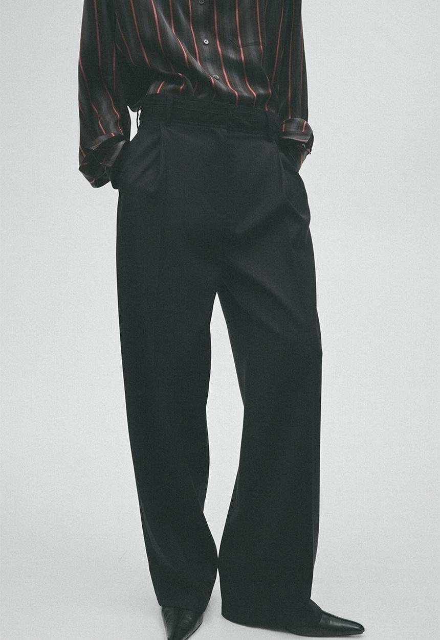 H&M - H&M Studio:  Tailored wool-blend trousers - black