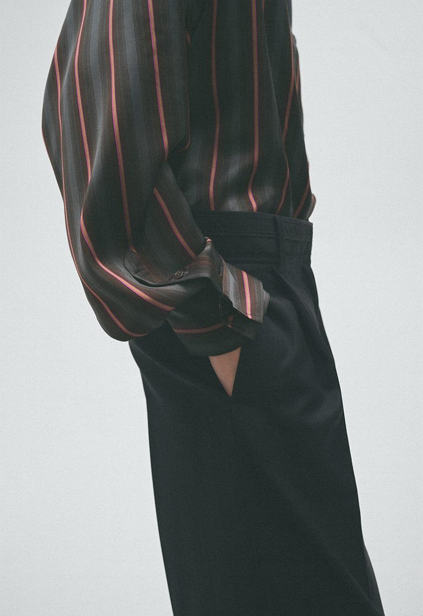 H&M - H&M Studio:  Tailored wool-blend trousers - black