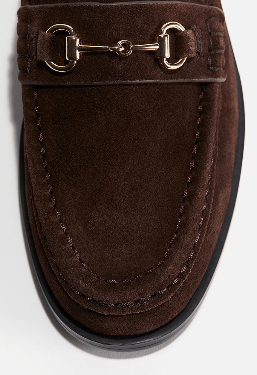 H&M - Suede loafers - dark brown